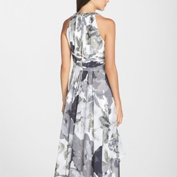 NWT Eliza J. Embellished Floral Print Gown.  SZ 6 - Picture 2 of 3
